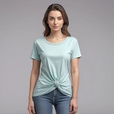 Knot Front T Shirt Manufacturer In Bangladesh